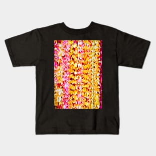 Yellow and Pink Plumeria Leis Kids T-Shirt